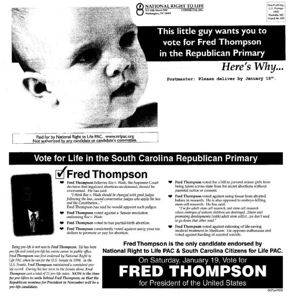 Thompson pro-life piece